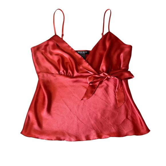 Bisou Bisou Tops - y2k bisou bisou coral v-neck tank top women's size 10/medium